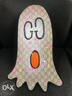 Gucci ghost hand painted wall hanging