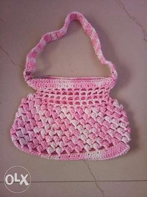 Handmade crochet purse