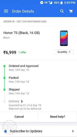 Honor 7s best phone under  GHz processor