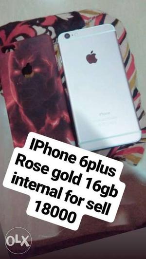 IPhone 6plus Rose gold 16gb internal