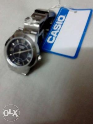 Ladies original naya Casio date watch Silver Link bracelet