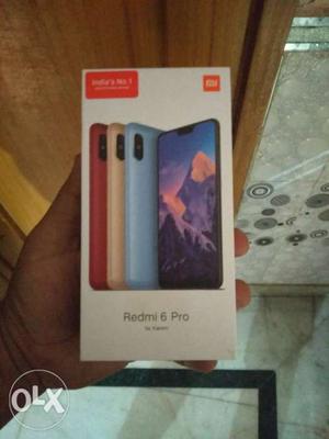 Only exchange...Sealed pack redmi 6 pro 32/3gb