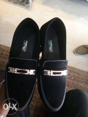 Pair Of Black katrai loafer