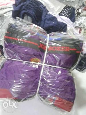 Purple And Pink Plastic Bags