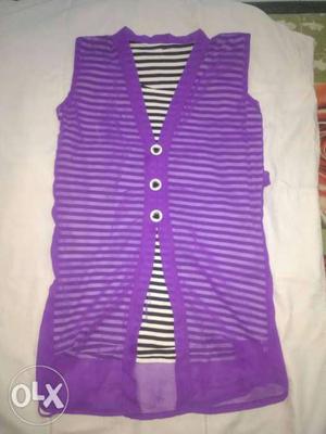 Purple top for 10 to 12 years girls