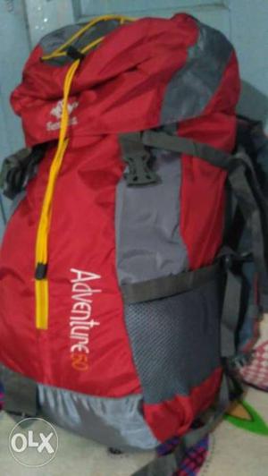Red And Grey Trail Backpack