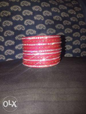 Red And White Knitted Hat