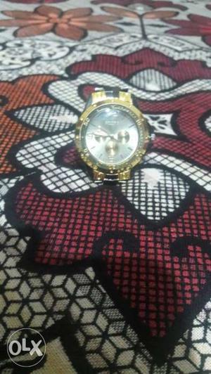 Rosra watch Gold and black colour