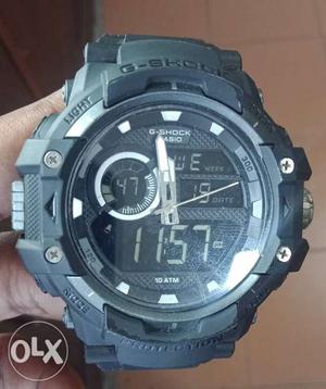 Round Black Casio G-Shock Digital Watch