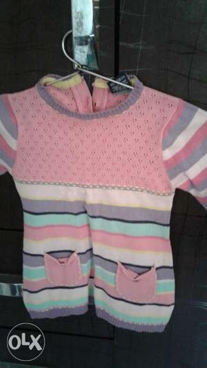 Sweater frock for kids aged upto 2_3 yrs