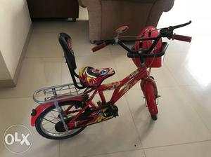 Toddler's Red And Black Bicycle