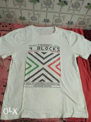 Unused Deep Neck T-shirt... size L