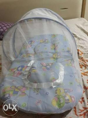 Unused mosquito net bed for baby and toddler with matching