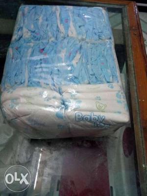 White And Blue Disposable Diaper Pack
