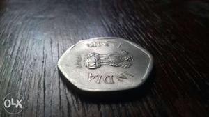 20 paisa coin year  silver coin
