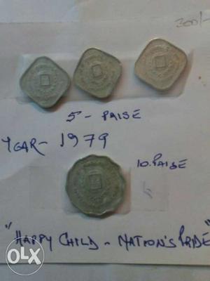 4 Coins,dated , Series: "Happy Child-Nations