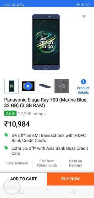 Bhai Panasonic eluga ray 700 Bhai mobile best