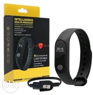 Black M2 Fitness Tracker With Box