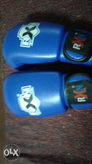Blue And Black Boxing Gloves