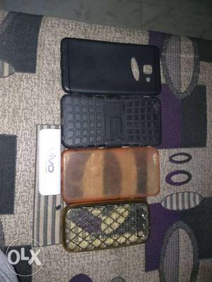 Four covers with vivo power bank in good condition