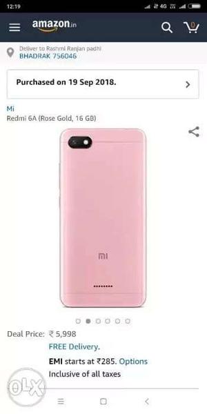 Mi 6A brand new best phone