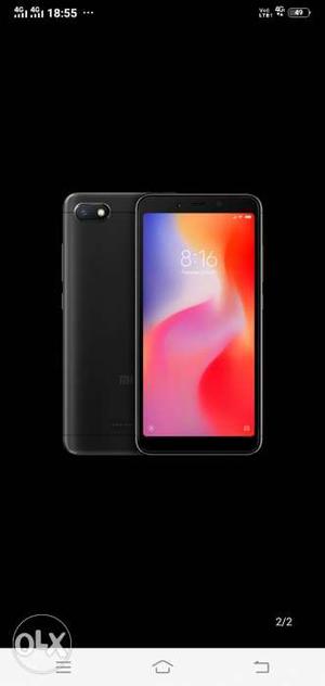 New phone Redmi 6A 2gb+16gb black colour