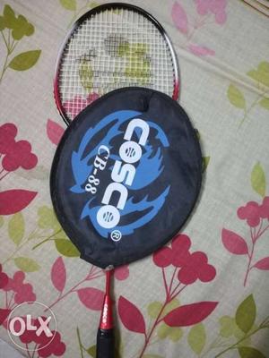 Red And White Cosco CB-88 Badminton Racket non-usable