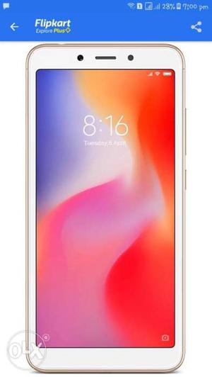 Redmi 6 32gb gold colour sealed pack phone fixed
