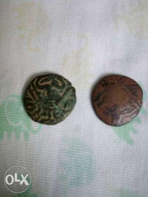 Two Round very very old coins