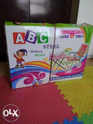 Unboxed brand new kids table chair