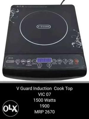 V Guard Induction Cook Top w Only 