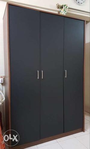 3 Doors Wardrob - MDF - 6 ft X 3 ft X 1.5 ft