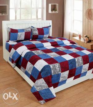 3D Double bedsheet with pillow cover
