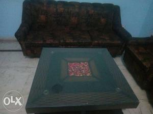 5 seater sofa set with center table...fix