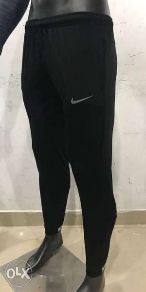 Black and Grey Nike Track Pants