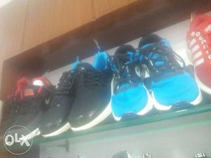 Black-and-blue Air Jordan Basketball Shoes