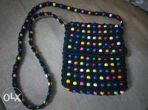Brand new homemade all colors Beaded mecrame sling bag