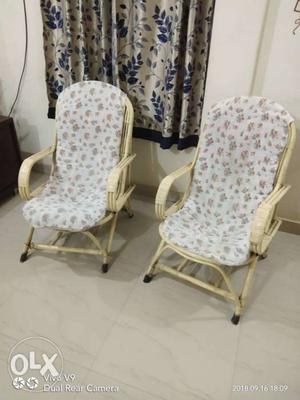 Cane 2 chairs.used from last 2 years. good in