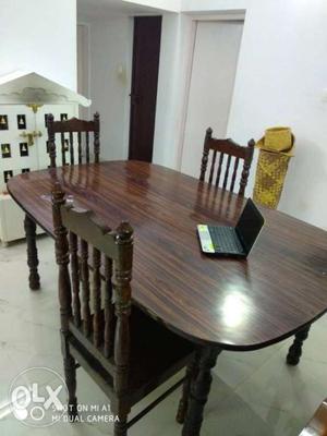 Good condition. 6 seater Dining table and Chairs. Price