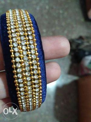 Hand made silk thread single bangle