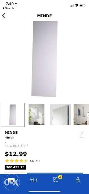 IKEA Mirror MINDE - 48" x16" - Brand New! Imported USA!