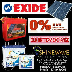 Inverter Battery available for monthly EMI