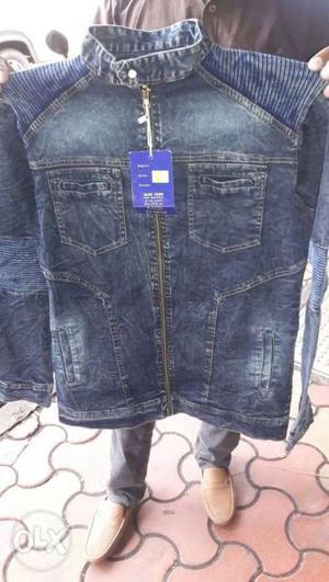 Jeans jacket and zipper selling minimum 100 pc.