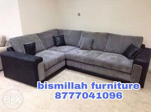 L shape designer sofa set with warranty directly