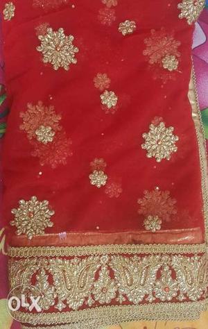 One time used wedding /engagement red lacha