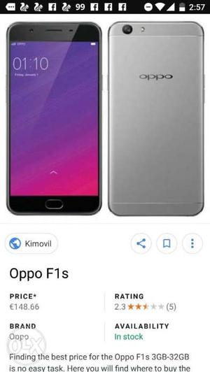 Oppo f1s sell or exchange