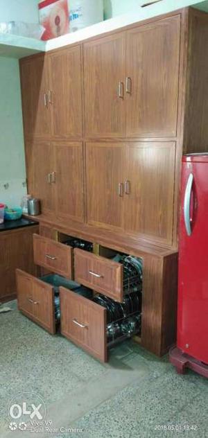 PVC cupboard,, Rs. 180 to 280 per sqft contact number.