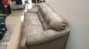 Pure leather, 3 seater sofa. No repairs required.