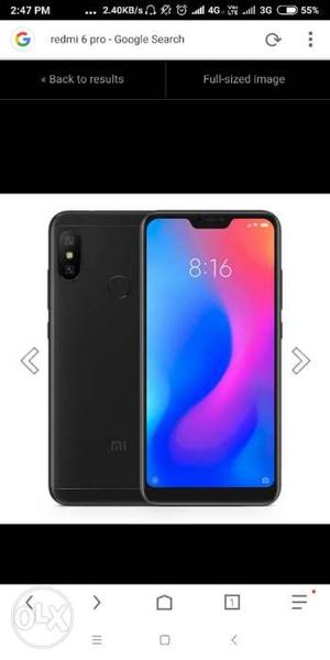 Redmi 6 pro 32 gb one day old