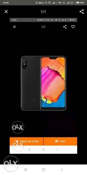 Redmi 6 pro black. Gold available only /